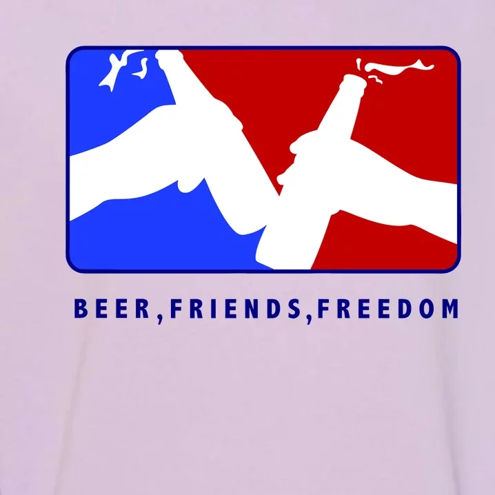 BFF Beer Friends Freedom Garment-Dyed Sweatshirt