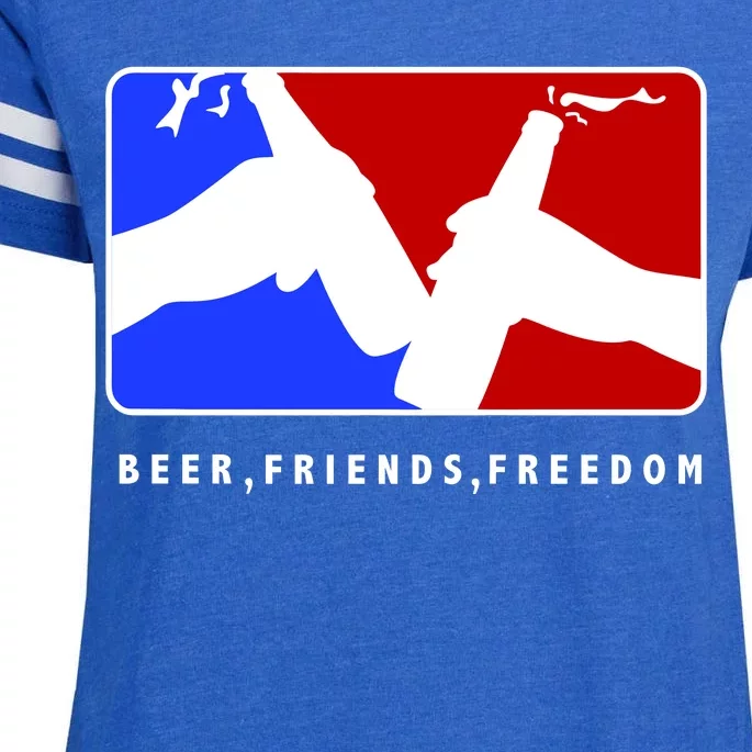 BFF Beer Friends Freedom Enza Ladies Jersey Football T-Shirt