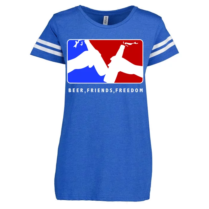 BFF Beer Friends Freedom Enza Ladies Jersey Football T-Shirt