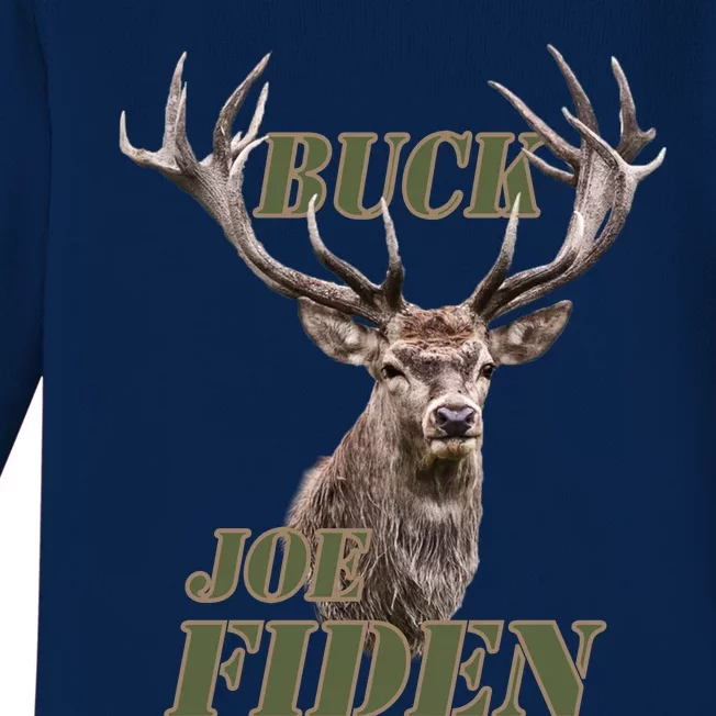 Buck Fiden Fxxk Joe Biden Baby Long Sleeve Bodysuit