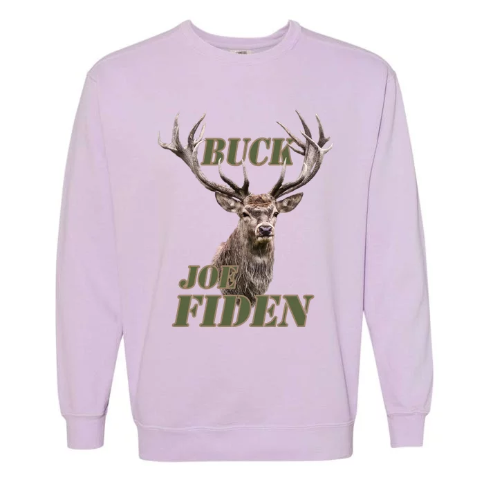 Buck Fiden Fxxk Joe Biden Garment-Dyed Sweatshirt