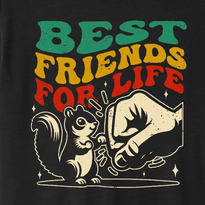 Best Friends For Life Squirrel Fist Bump ChromaSoft Performance T-Shirt