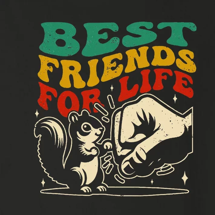 Best Friends For Life Squirrel Fist Bump Toddler Long Sleeve Shirt