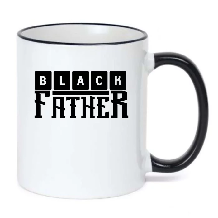 Black Father Father's Day Gift Black Color Changing Mug