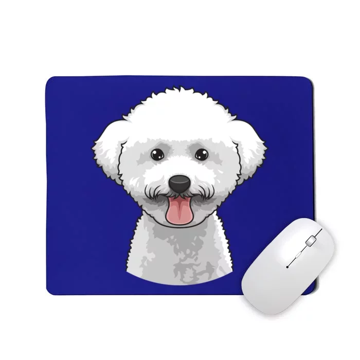 Bichon Frise Face Cute Bichon Frise Dog Funny Design Funny Gift Mousepad