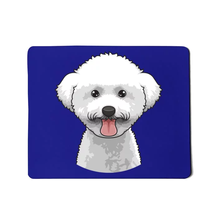 Bichon Frise Face Cute Bichon Frise Dog Funny Design Funny Gift Mousepad