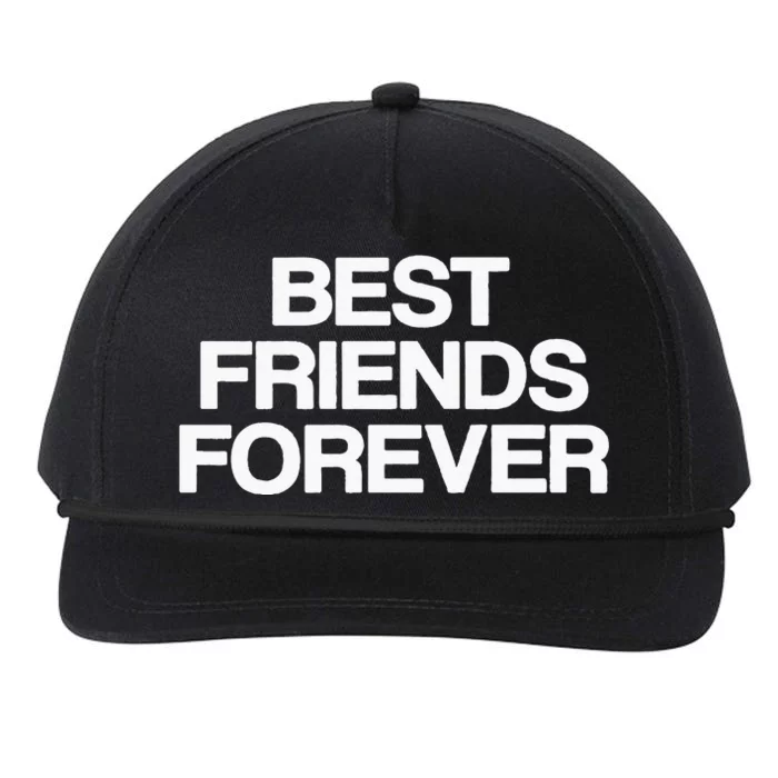 Best Friends Forever Bff Matching Friends Snapback Five-Panel Rope Hat