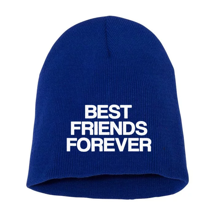 Best Friends Forever Bff Matching Friends Short Acrylic Beanie