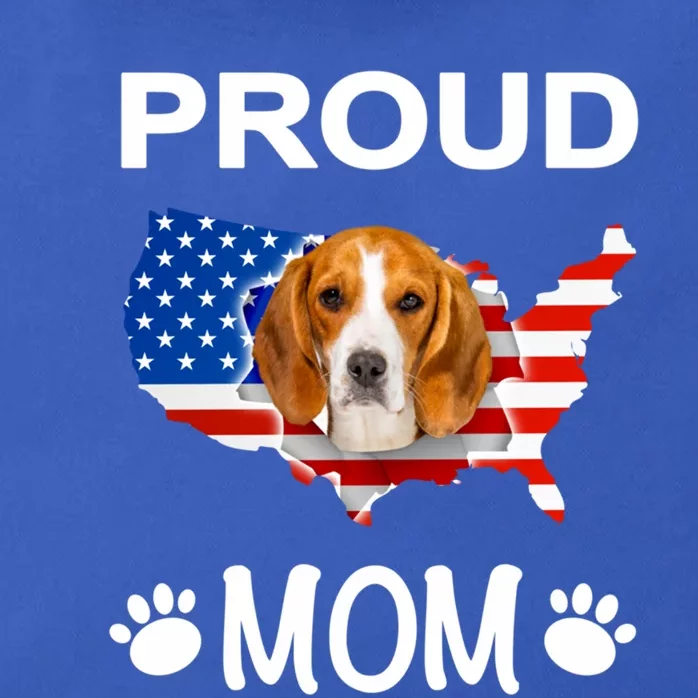 Beagle Funny Funny Gift Beagle Dog Beagle Proud Patriot Mom Gift Zip Tote Bag