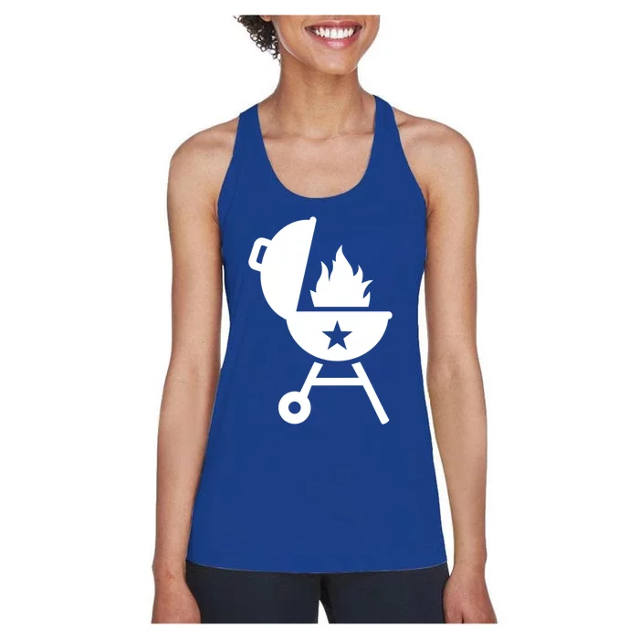 Bbq Fire Flames Great Gift Women's Racerback Tank