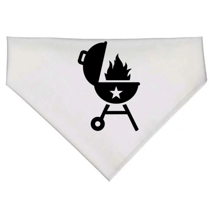 Bbq Fire Flames Great Gift USA-Made Doggie Bandana