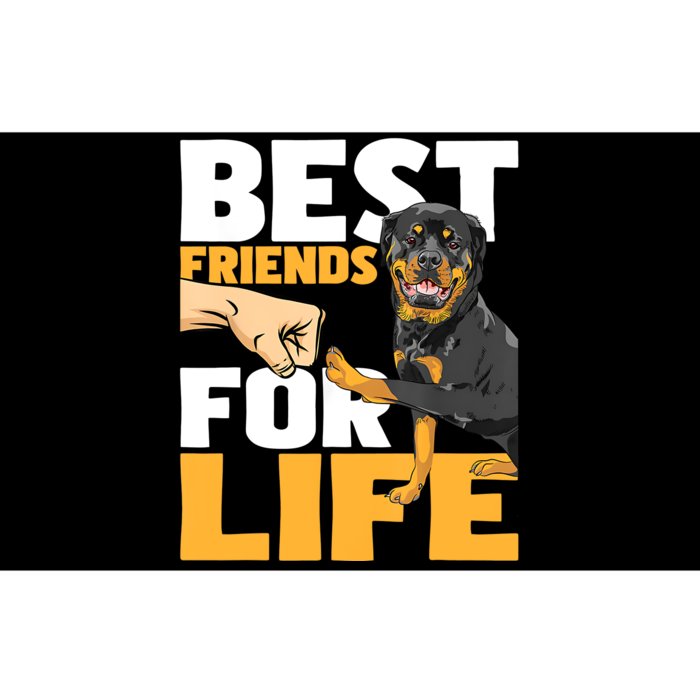 Best Friends For Life Rottweiler Animal Dog Lover Breeder Bumper Sticker