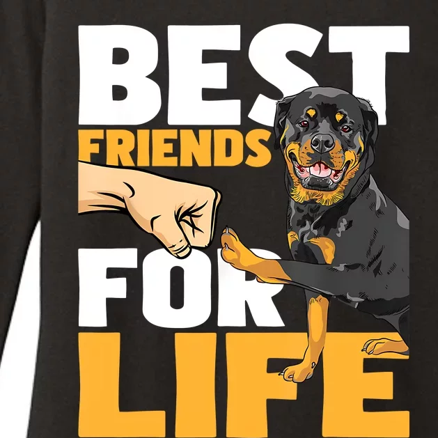 Best Friends For Life Rottweiler Animal Dog Lover Breeder Womens CVC Long Sleeve Shirt