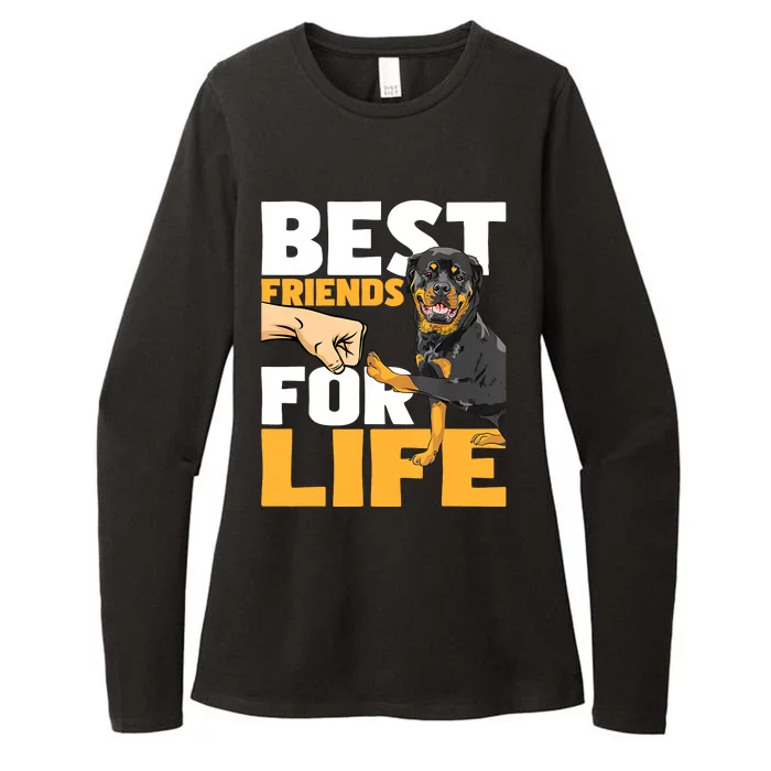 Best Friends For Life Rottweiler Animal Dog Lover Breeder Womens CVC Long Sleeve Shirt