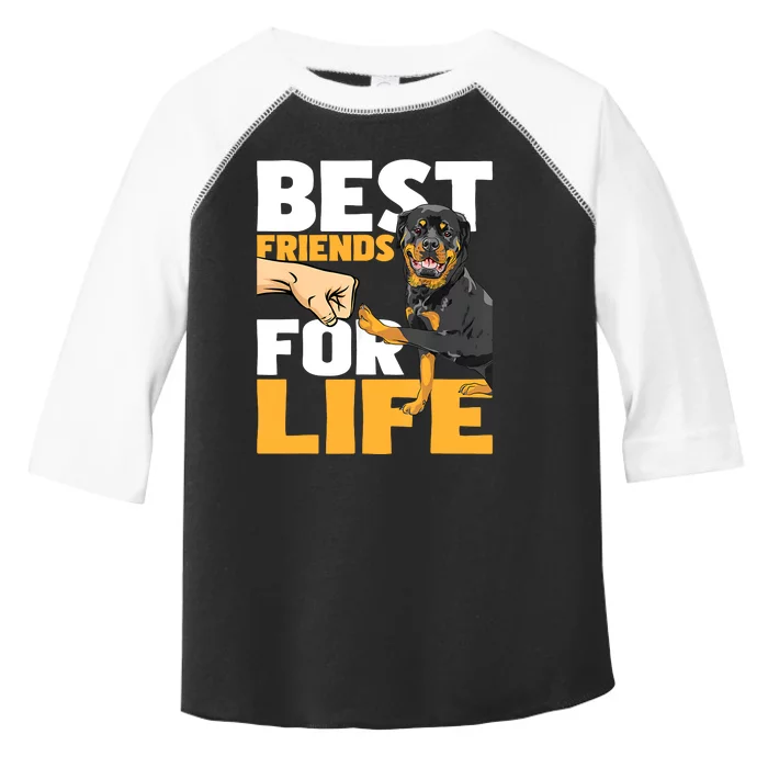 Best Friends For Life Rottweiler Animal Dog Lover Breeder Toddler Fine Jersey T-Shirt