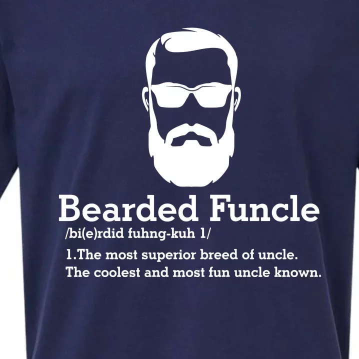 Bearded Funcle Funny Definition Lover Sueded Cloud Jersey T-Shirt