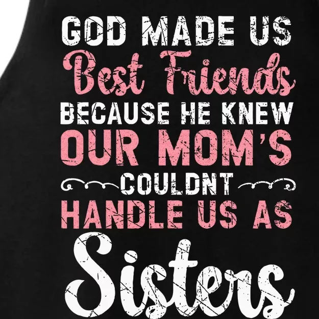 Best Friend Forever Friendship Bestie BFF Squad Ladies Tri-Blend Wicking Tank