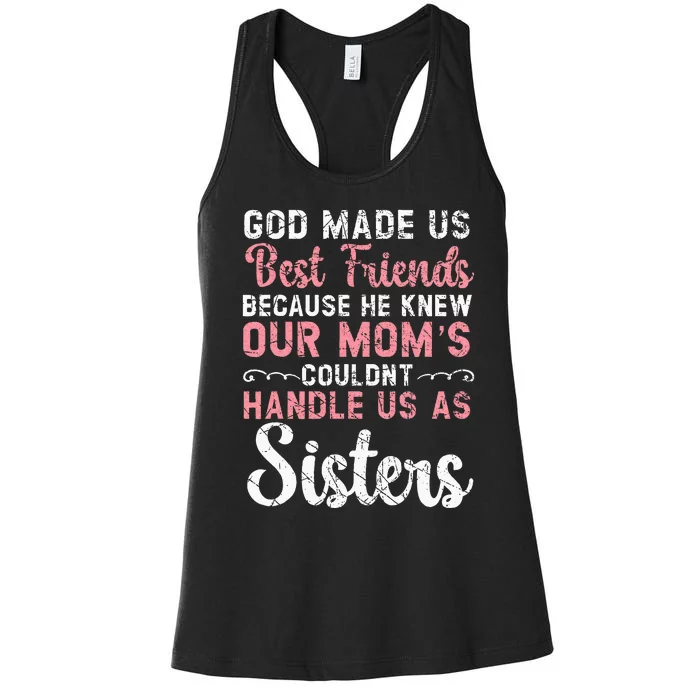 Best Friend Forever Friendship Bestie BFF Squad Women's Racerback Tank