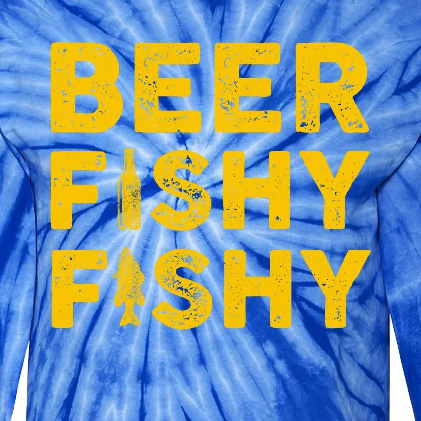 Beer Fishy Fishy Fishing Lover Funny Tie-Dye Long Sleeve Shirt