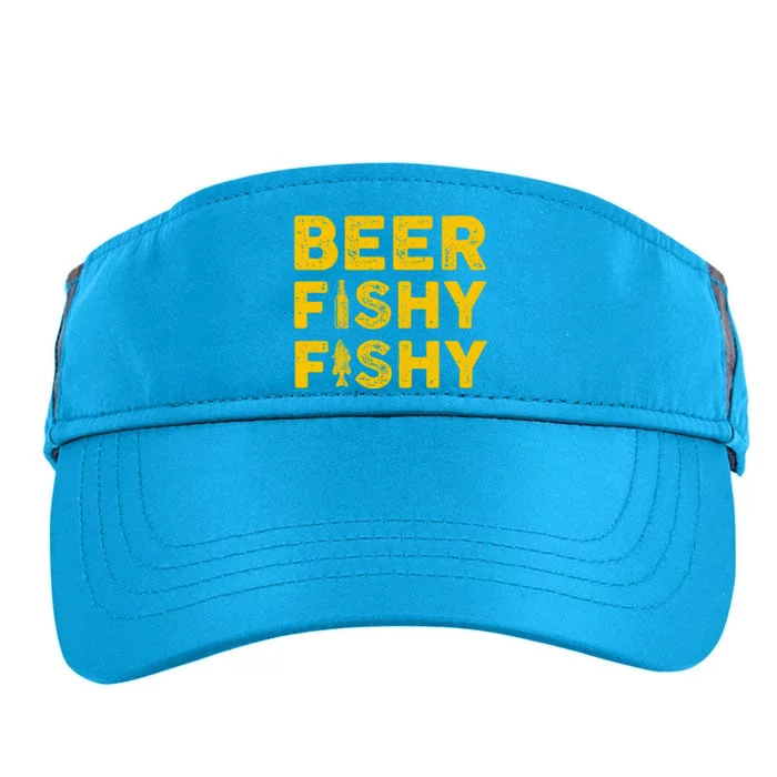 Beer Fishy Fishy Fishing Lover Funny Adult Drive Performance Visor