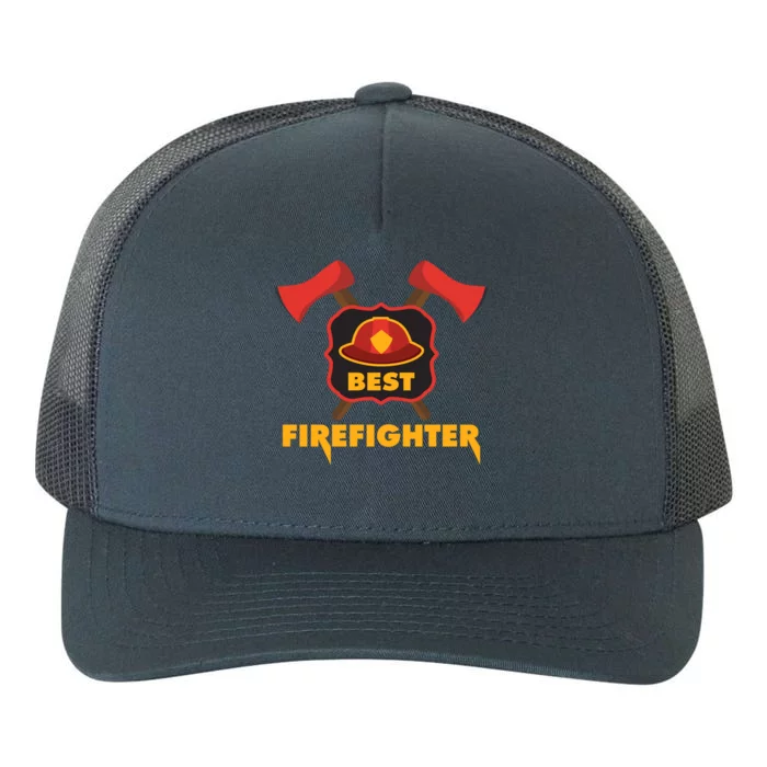 Best Firefighter Fire Cute Gift Yupoong Adult 5-Panel Trucker Hat