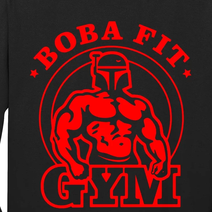 Boba Fit Fat Bodybuilding Gym Long Sleeve Shirt