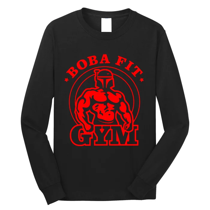 Boba Fit Fat Bodybuilding Gym Long Sleeve Shirt