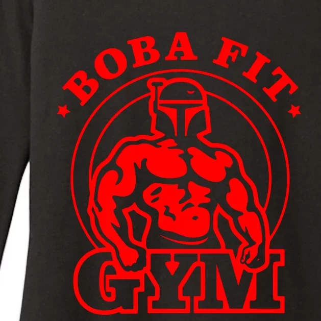 Boba Fit Fat Bodybuilding Gym Womens CVC Long Sleeve Shirt