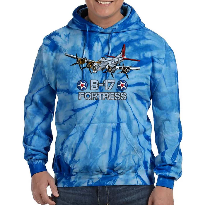 B17 Flying Fortress Bomber Tie Dye Hoodie