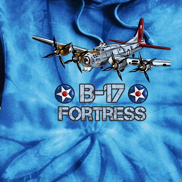 B17 Flying Fortress Bomber Tie Dye Hoodie