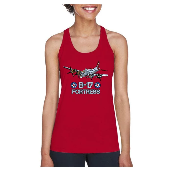 B17 Flying Fortress Bomber Women's Racerback Tank