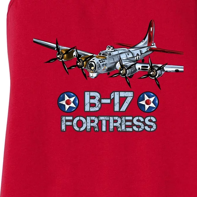 B17 Flying Fortress Bomber Women's Racerback Tank