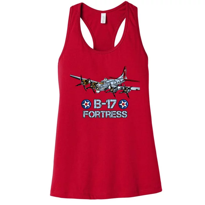 B17 Flying Fortress Bomber Women's Racerback Tank