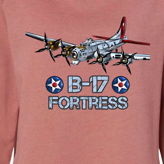 B17 Flying Fortress Bomber Womens California Wash Sweatshirt