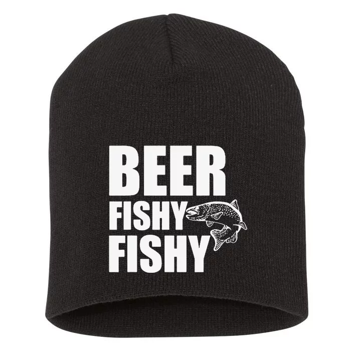 Beer Fishy Fishy Short Acrylic Beanie