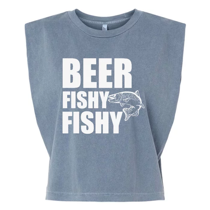 Beer Fishy Fishy Garment-Dyed Women's Muscle Tee