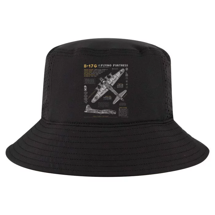 B17 Flying Fortress Ww2 B17g Bomber Cool Comfort Performance Bucket Hat