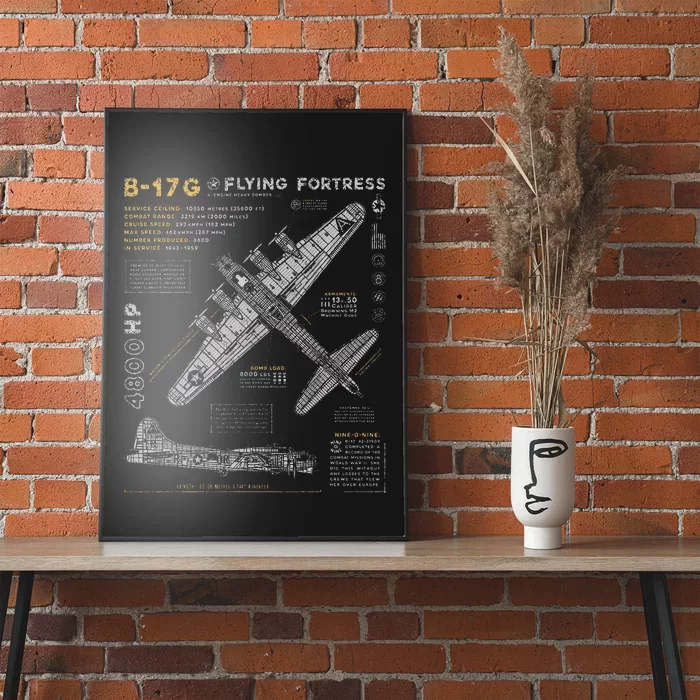 B17 Flying Fortress Ww2 B17g Bomber Poster