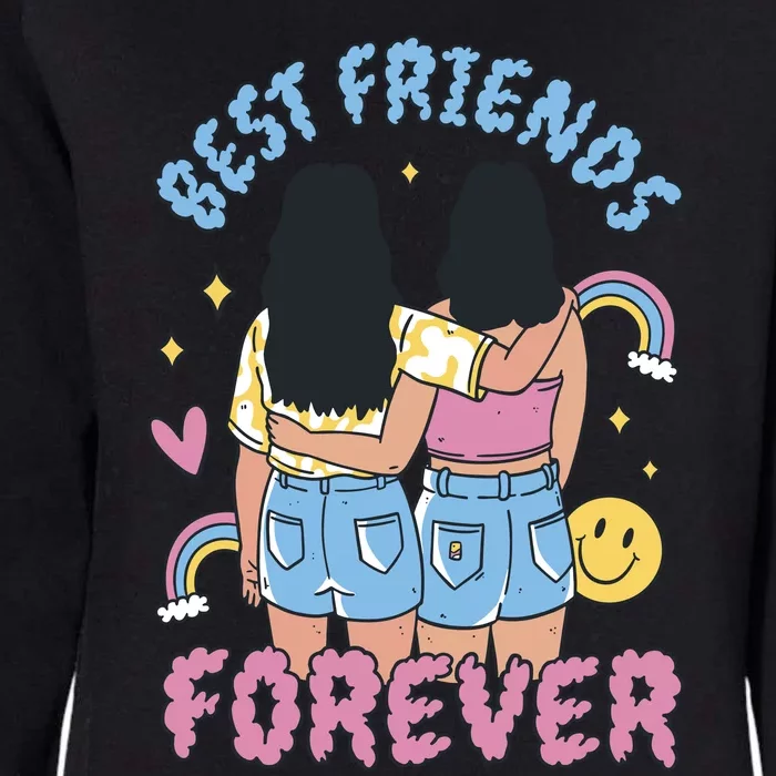 Best Friends Forever Retro Cute Gift Womens California Wash Sweatshirt