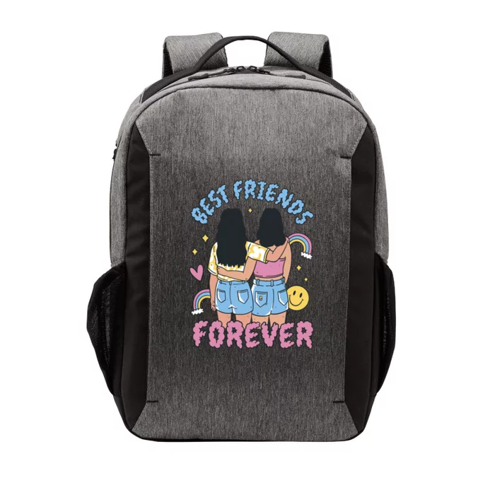 Best Friends Forever Retro Cute Gift Vector Backpack