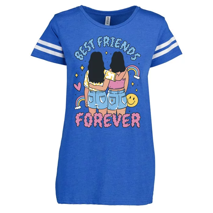 Best Friends Forever Retro Cute Gift Enza Ladies Jersey Football T-Shirt