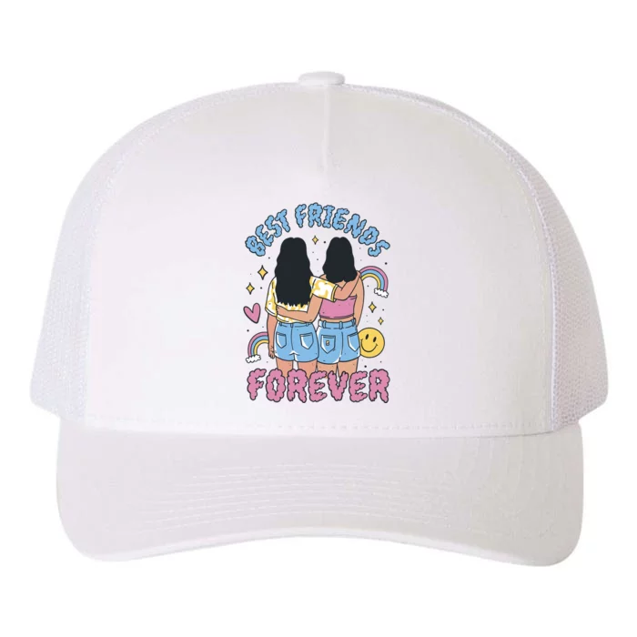 Best Friends Forever Retro Cute Gift Yupoong Adult 5-Panel Trucker Hat