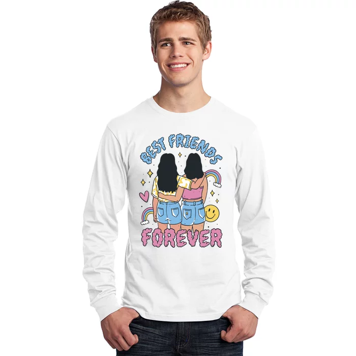 Best Friends Forever Retro Cute Gift Long Sleeve Shirt