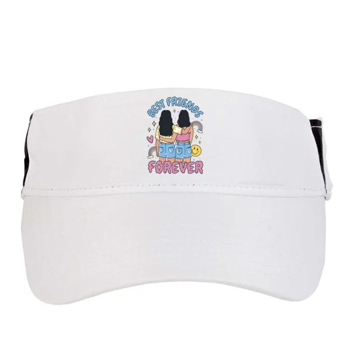 Best Friends Forever Retro Cute Gift Adult Drive Performance Visor