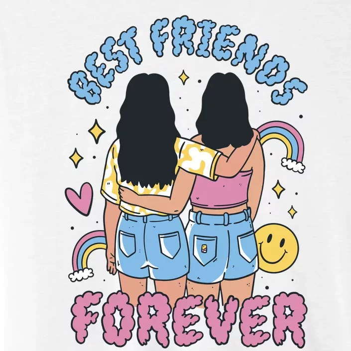 Best Friends Forever Retro Cute Gift ChromaSoft Performance T-Shirt