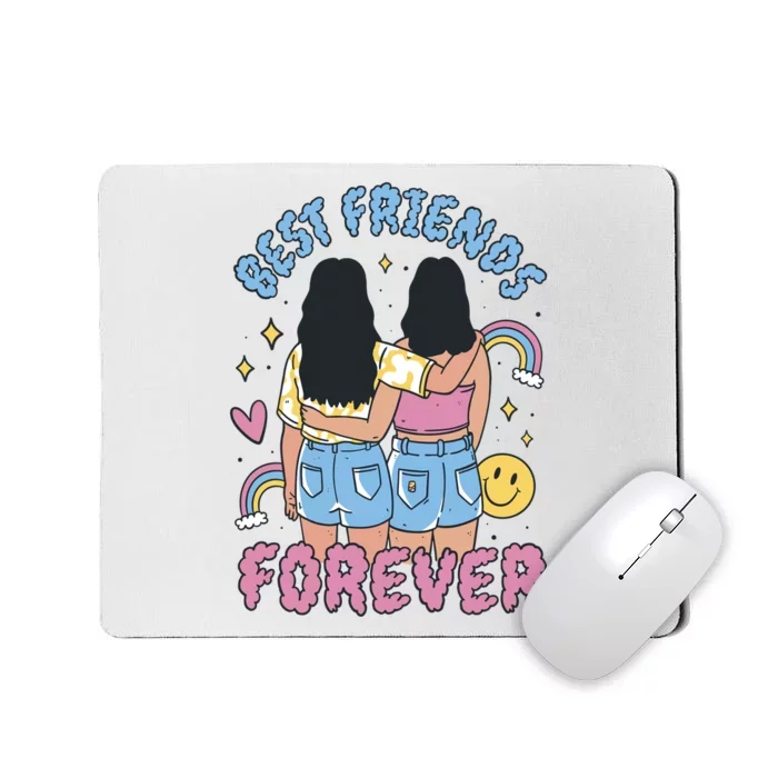 Best Friends Forever Retro Cute Gift Mousepad