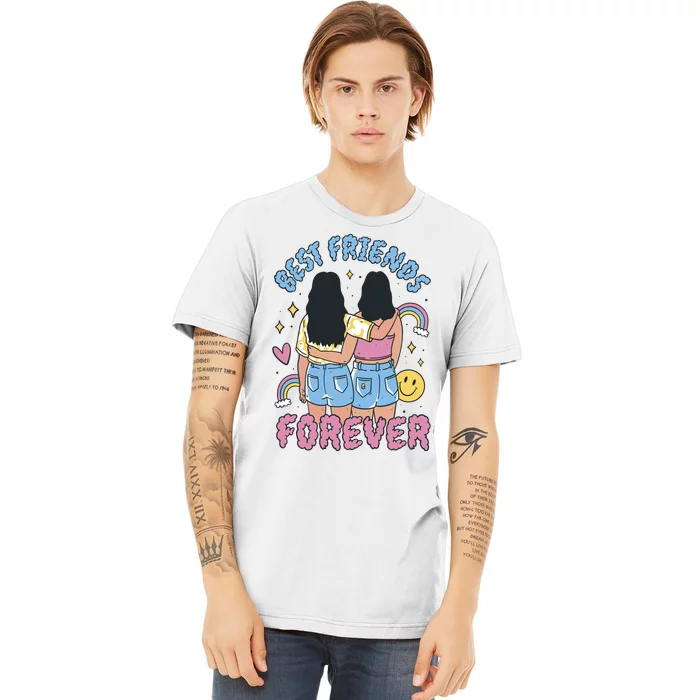 Best Friends Forever Retro Cute Gift Premium T-Shirt