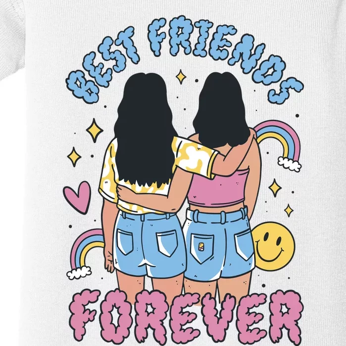 Best Friends Forever Retro Cute Gift Baby Bodysuit