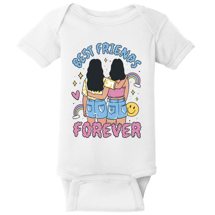 Best Friends Forever Retro Cute Gift Baby Bodysuit