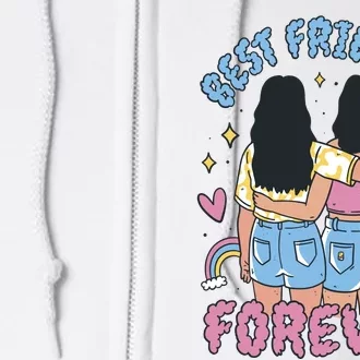 Best Friends Forever Retro Cute Gift Full Zip Hoodie